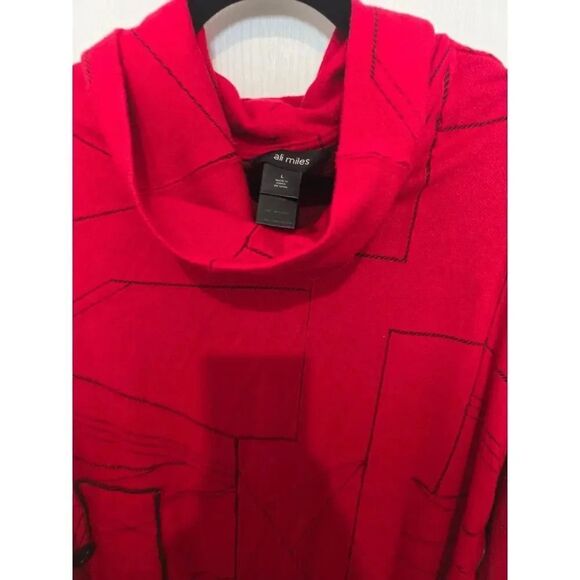 Ali Miles Red Blouse Large - Picture 4 of 9